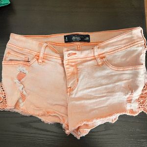 Hollister short-short low rise jean shorts